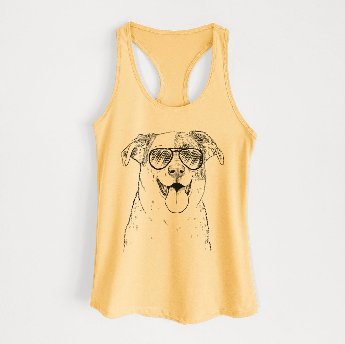 Archer the Shepherd Mix - Women's Racerback Tanktop