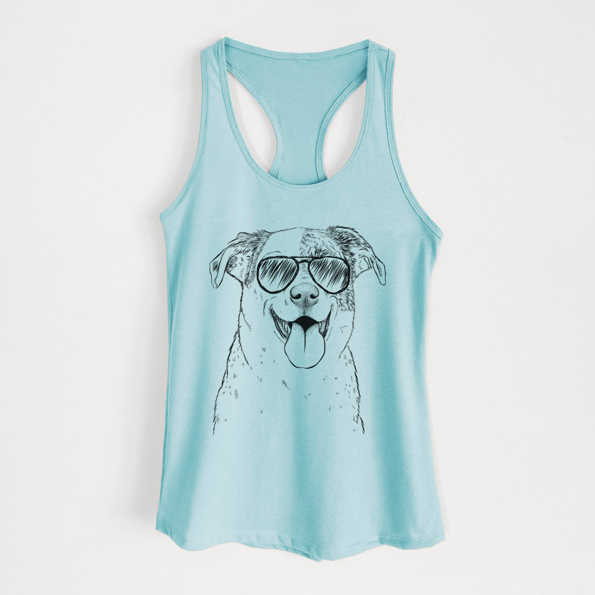 Archer the Shepherd Mix - Women's Racerback Tanktop