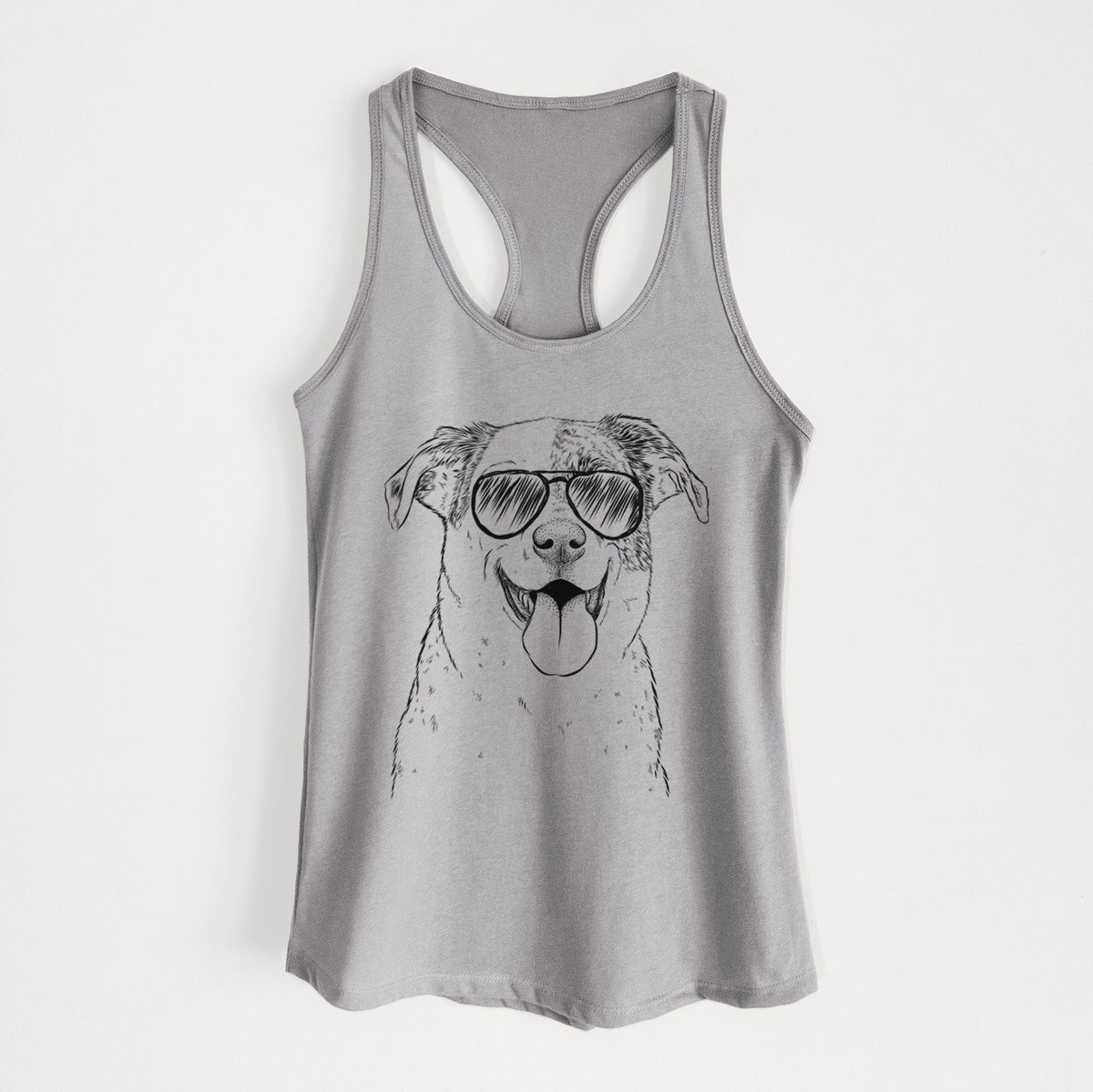 Archer the Shepherd Mix - Women's Racerback Tanktop