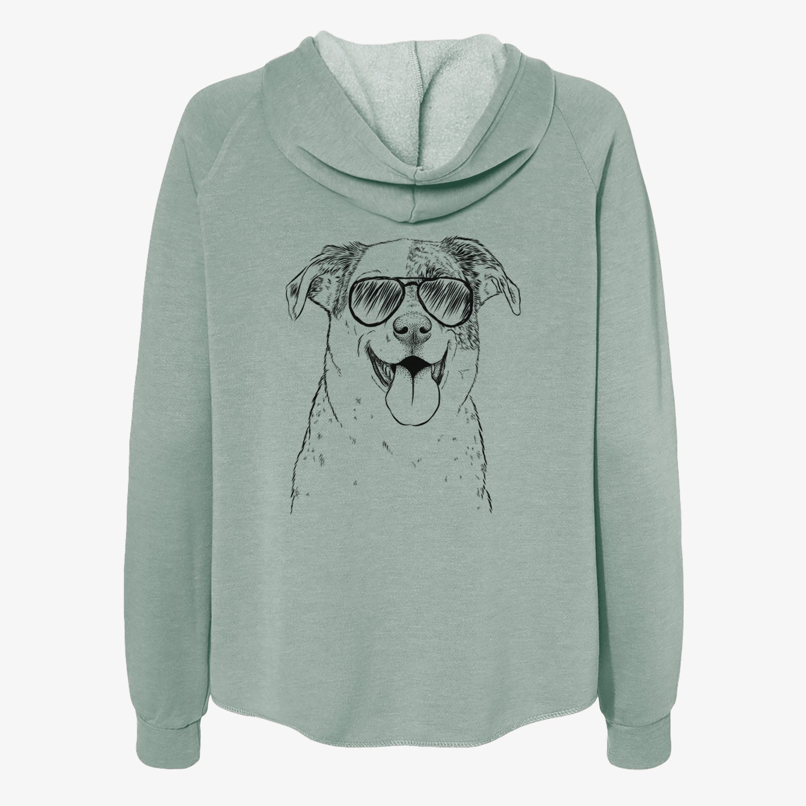 Archer the Shepherd Mix - Women's Cali Wave Zip-Up Sweatshirt