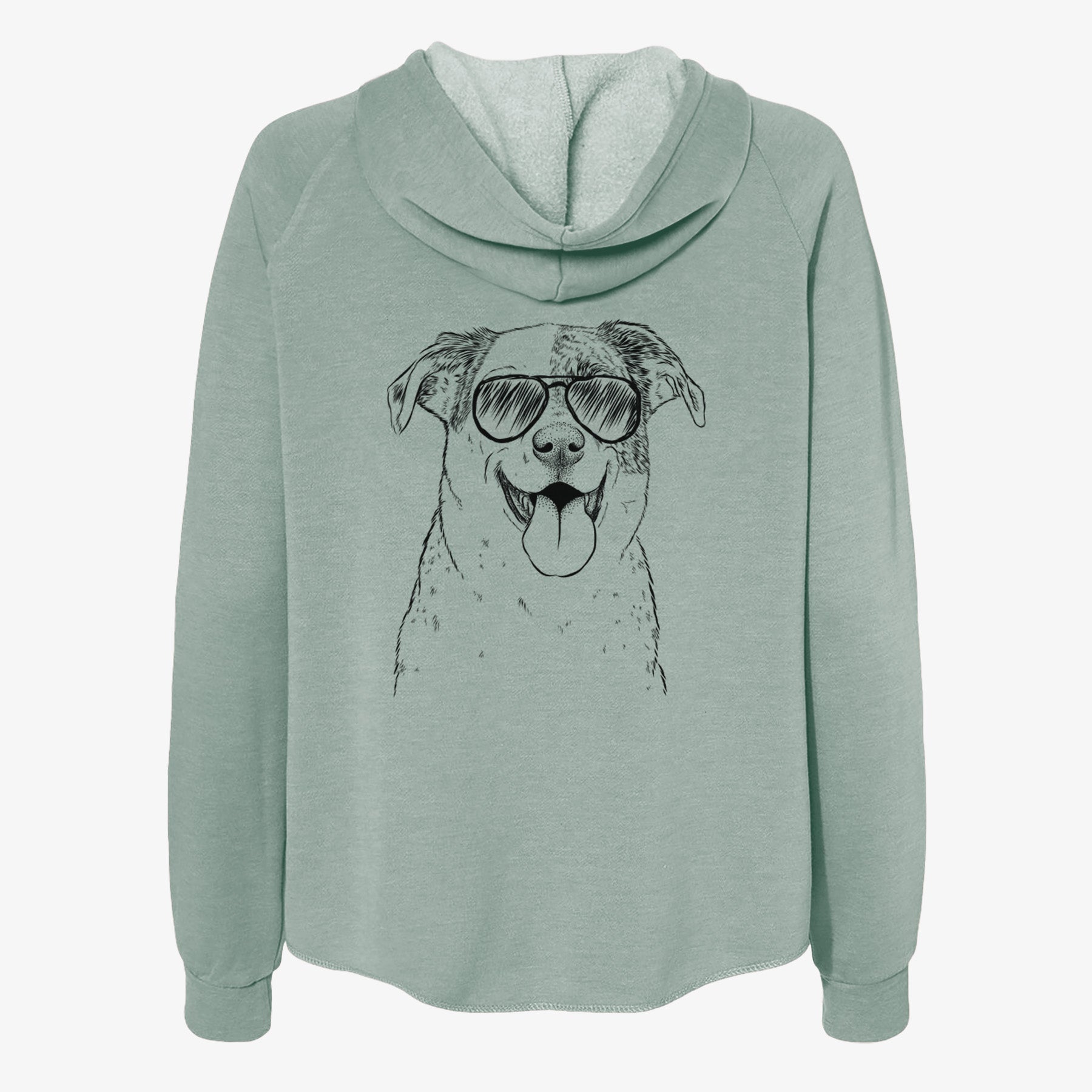 Archer the Shepherd Mix - Women's Cali Wave Zip-Up Sweatshirt