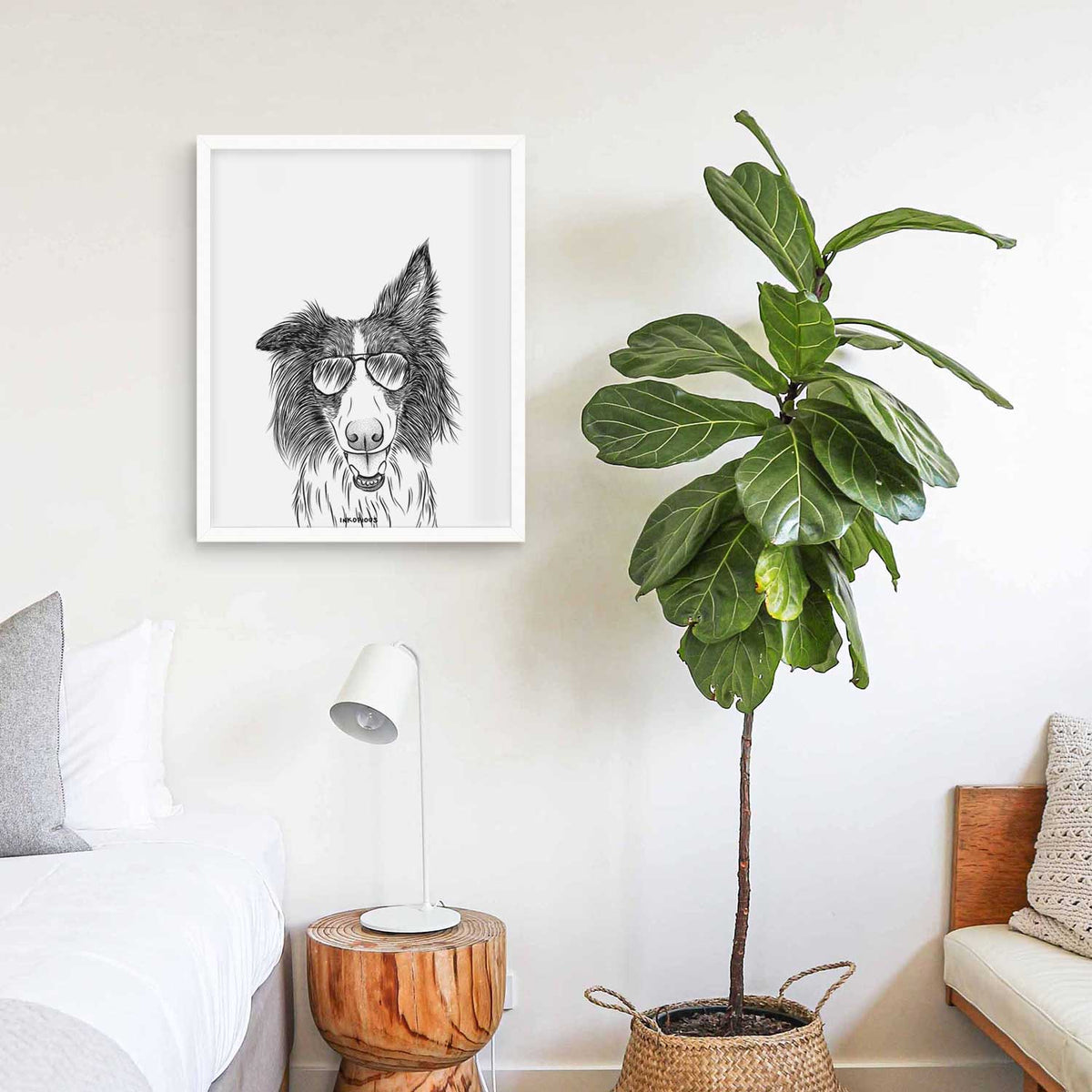 Archie the Silken Windhound Art Print