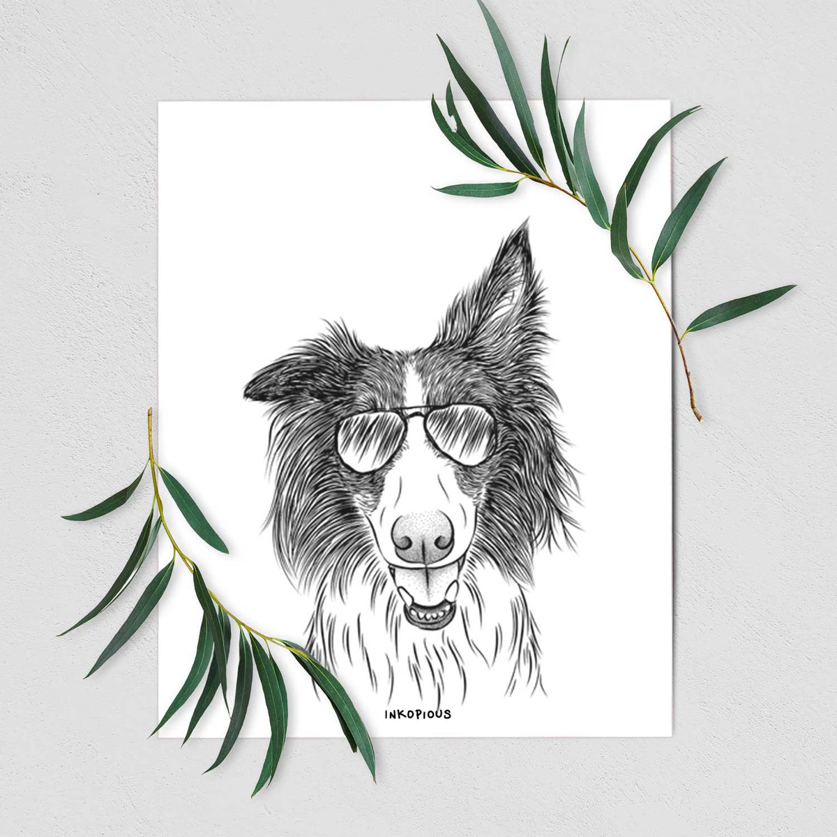 Archie the Silken Windhound Art Print