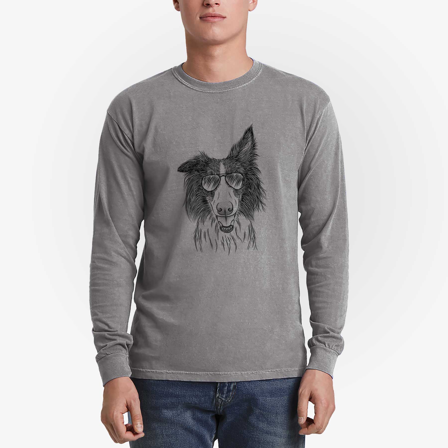 Aviators Archie the Silken Windhound - Heavyweight 100% Cotton Long Sleeve