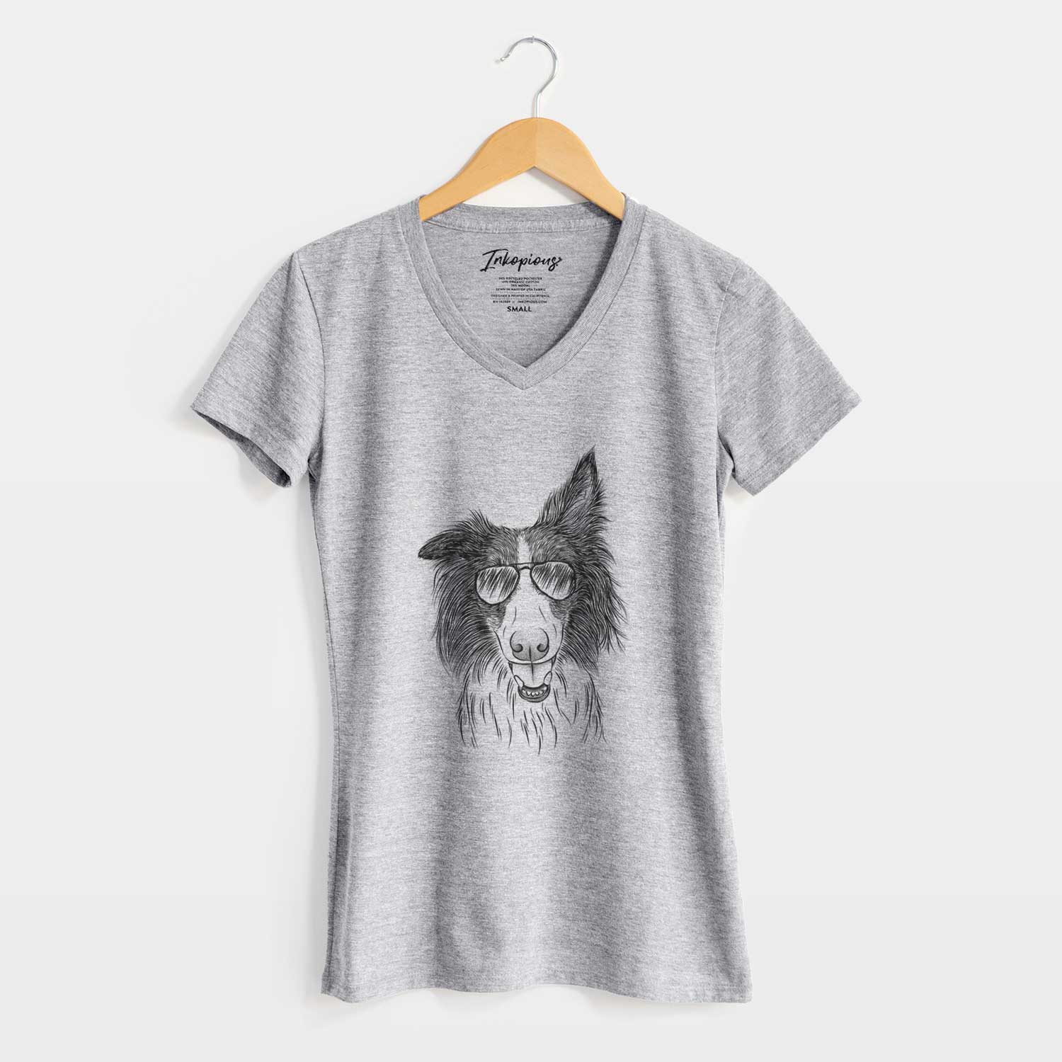 Aviator Archie the Silken Windhound - Women's V-neck Shirt