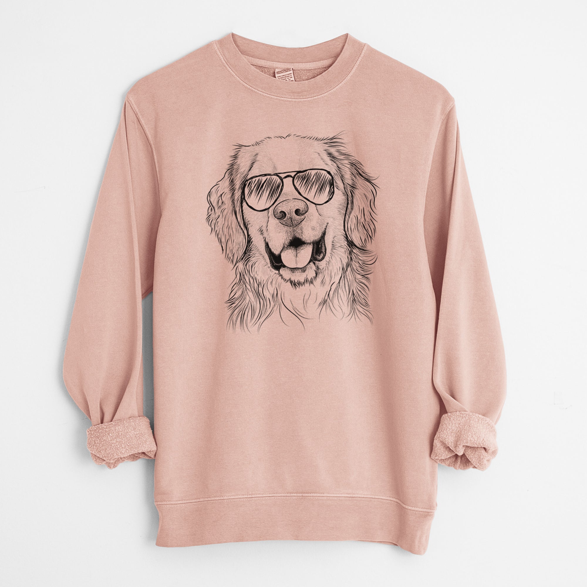 Aviator Archie Benjamin the Mixed Breed - Unisex Pigment Dyed Crew Sweatshirt