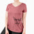 Aviator Archie the Chihuahua Mix - Women's V-neck Shirt