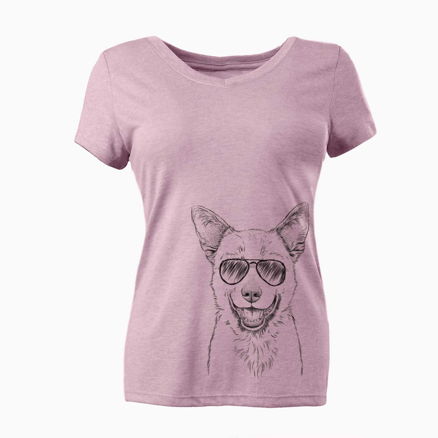 Aviator Arden the Australian Kelpie - Women's V-neck Shirt