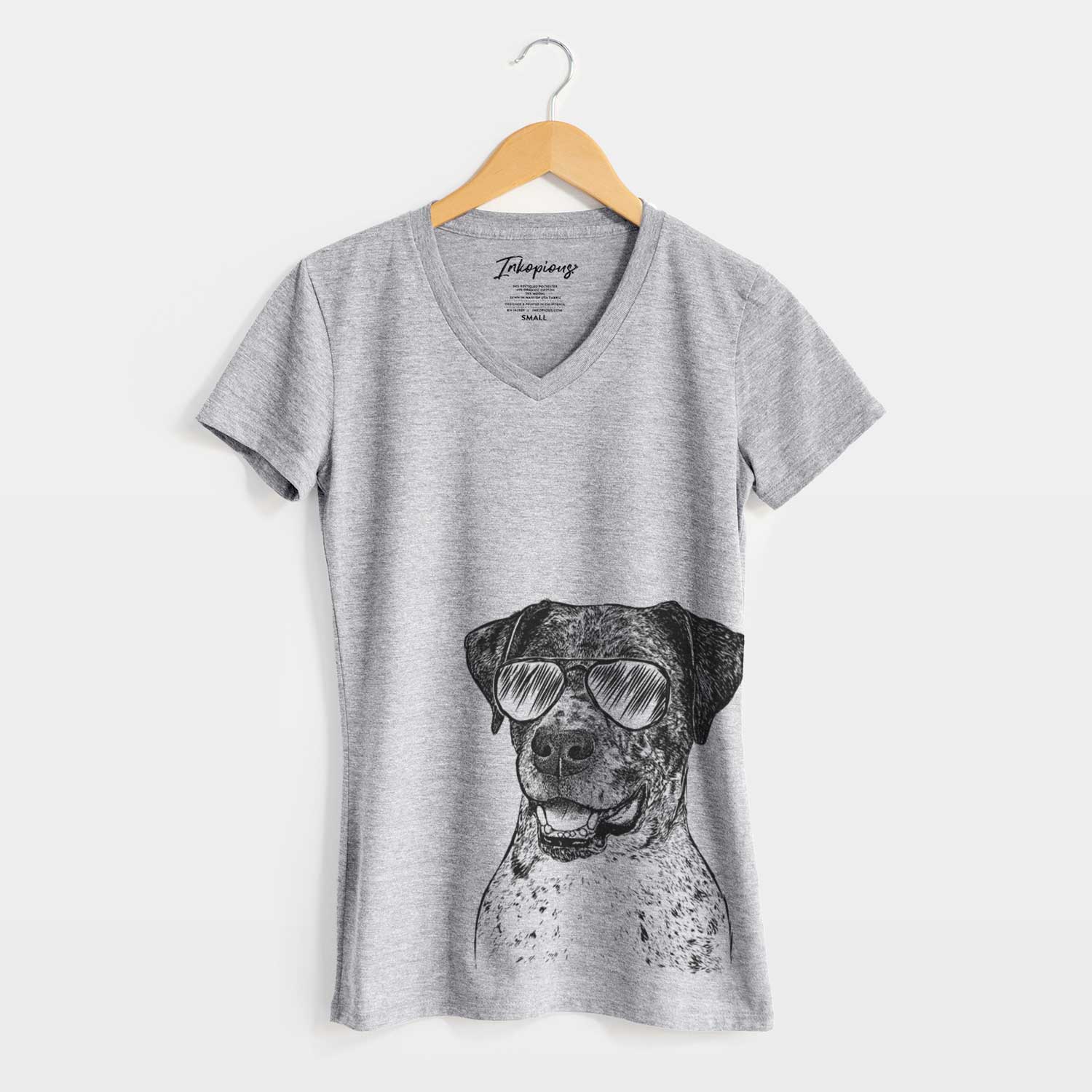 Aviator Argos the Catahoula - Women's V-neck Shirt