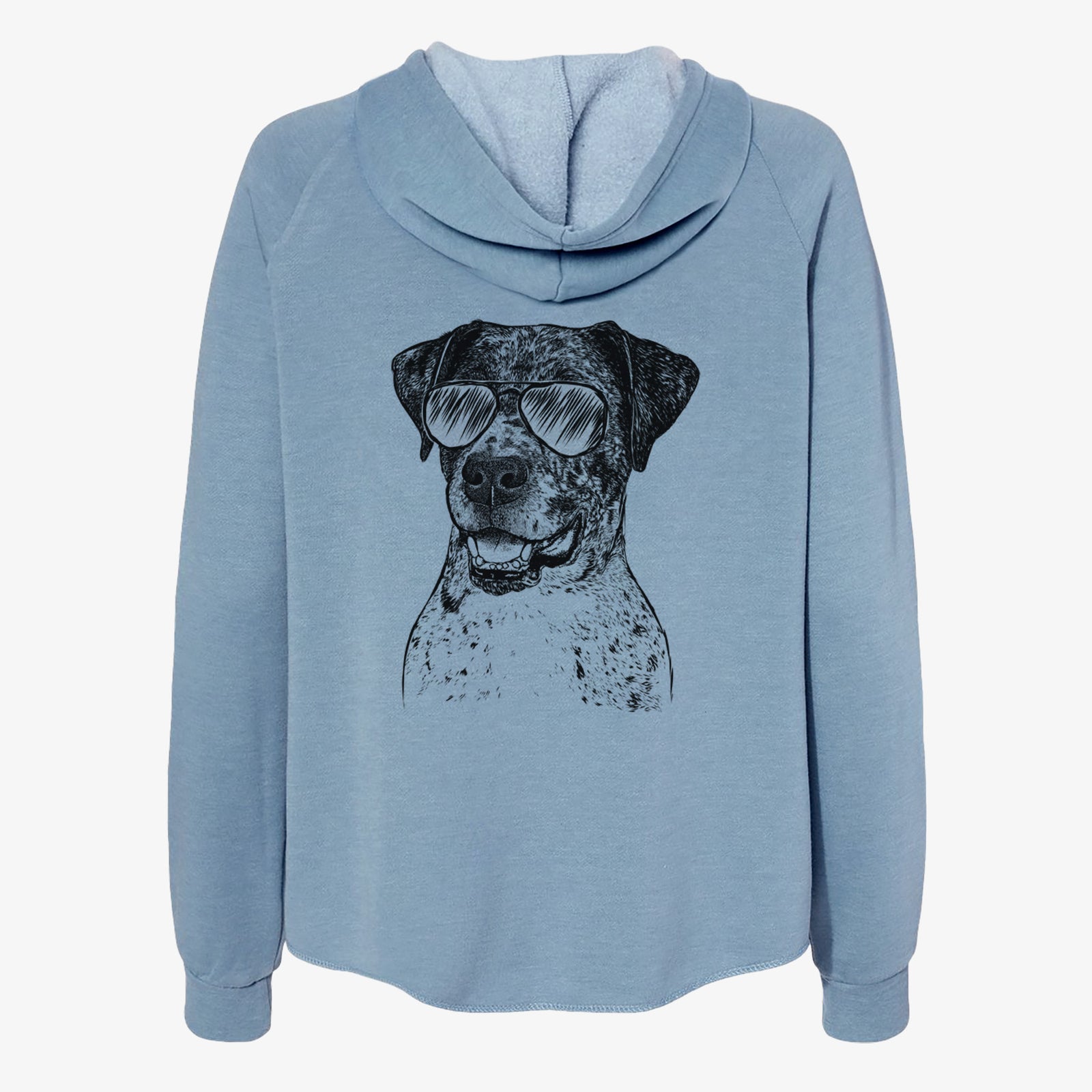 Argos the Catahoula - Women's Cali Wave Zip-Up Sweatshirt