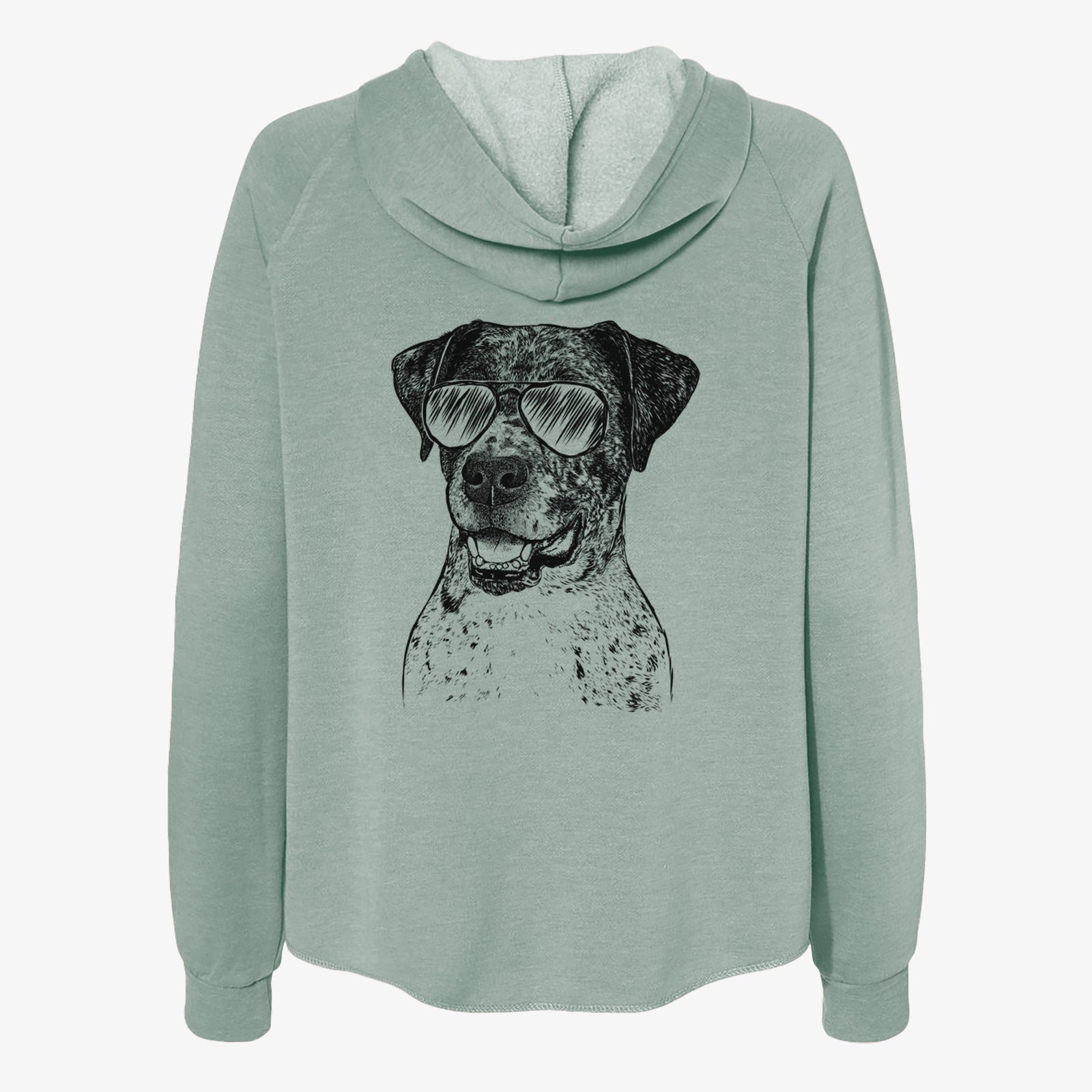 Argos the Catahoula - Women's Cali Wave Zip-Up Sweatshirt