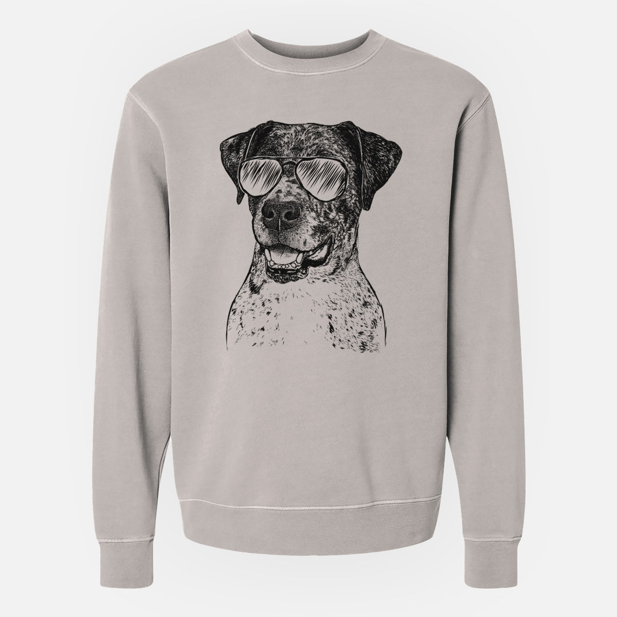 Aviator Argos the Catahoula - Unisex Pigment Dyed Crew Sweatshirt