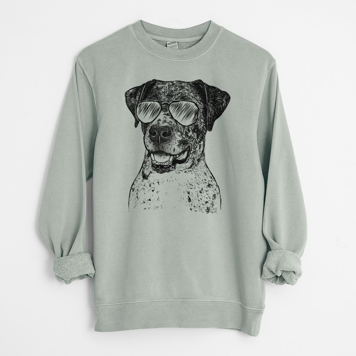 Aviator Argos the Catahoula - Unisex Pigment Dyed Crew Sweatshirt