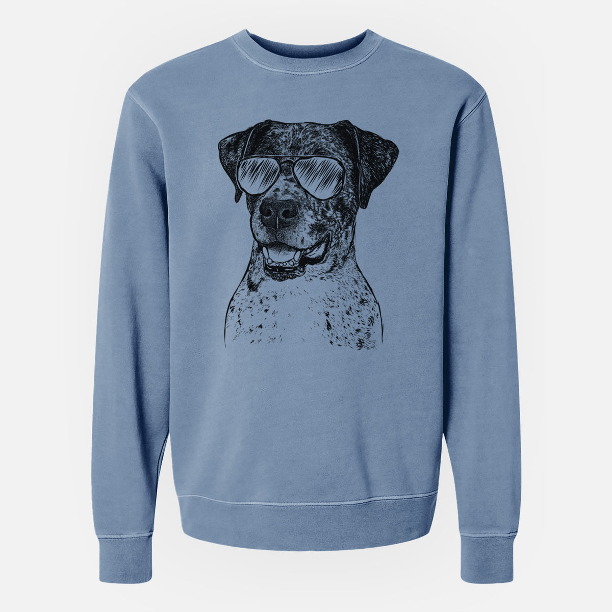 Aviator Argos the Catahoula - Unisex Pigment Dyed Crew Sweatshirt
