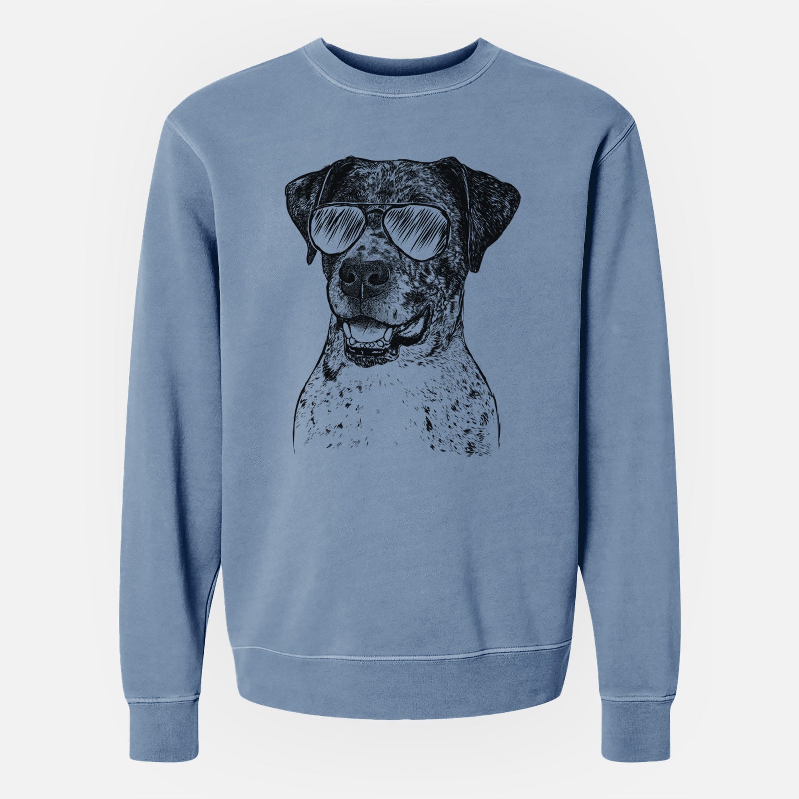 Aviator Argos the Catahoula - Unisex Pigment Dyed Crew Sweatshirt