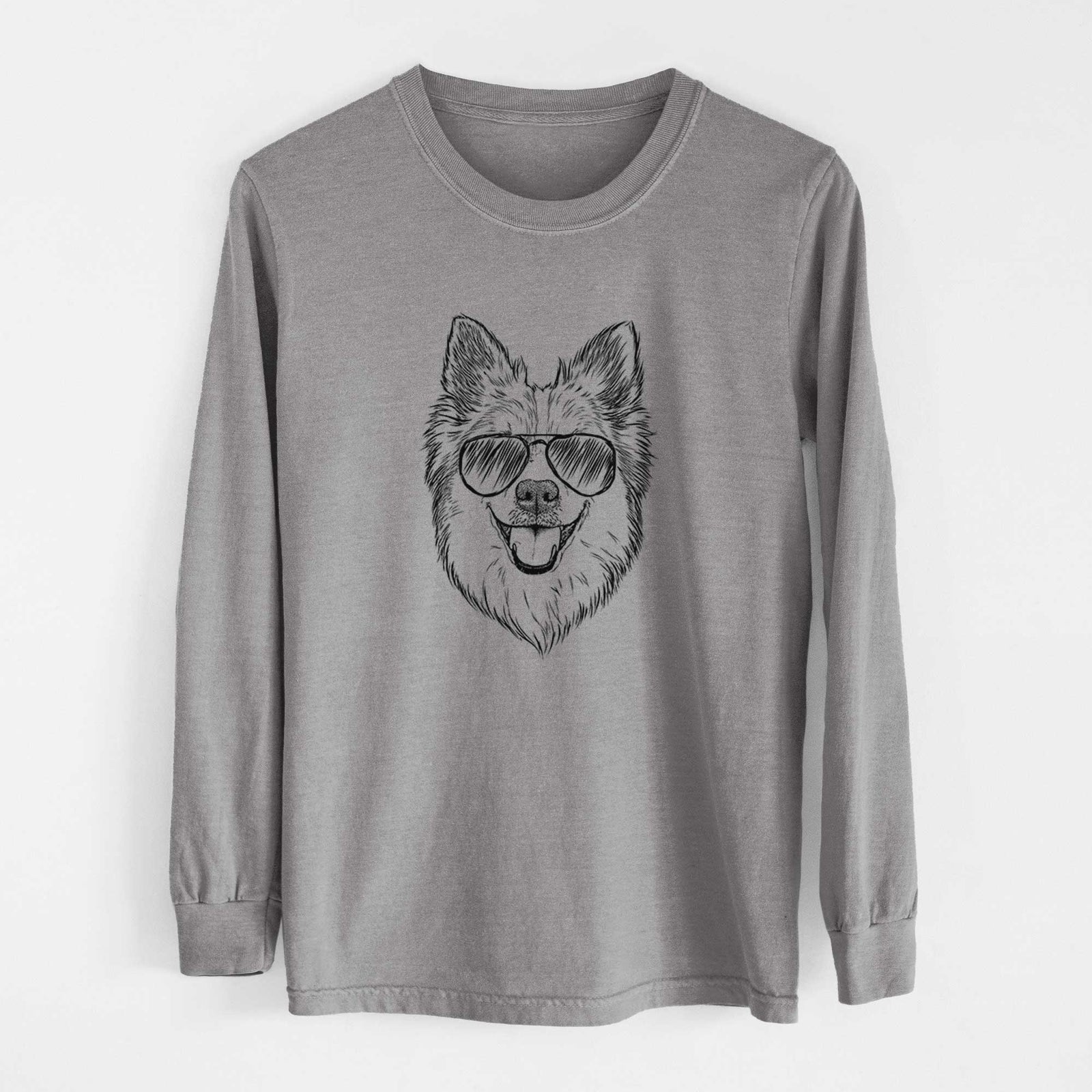 Aviators Ari the Icelandic Sheepdog - Heavyweight 100% Cotton Long Sleeve