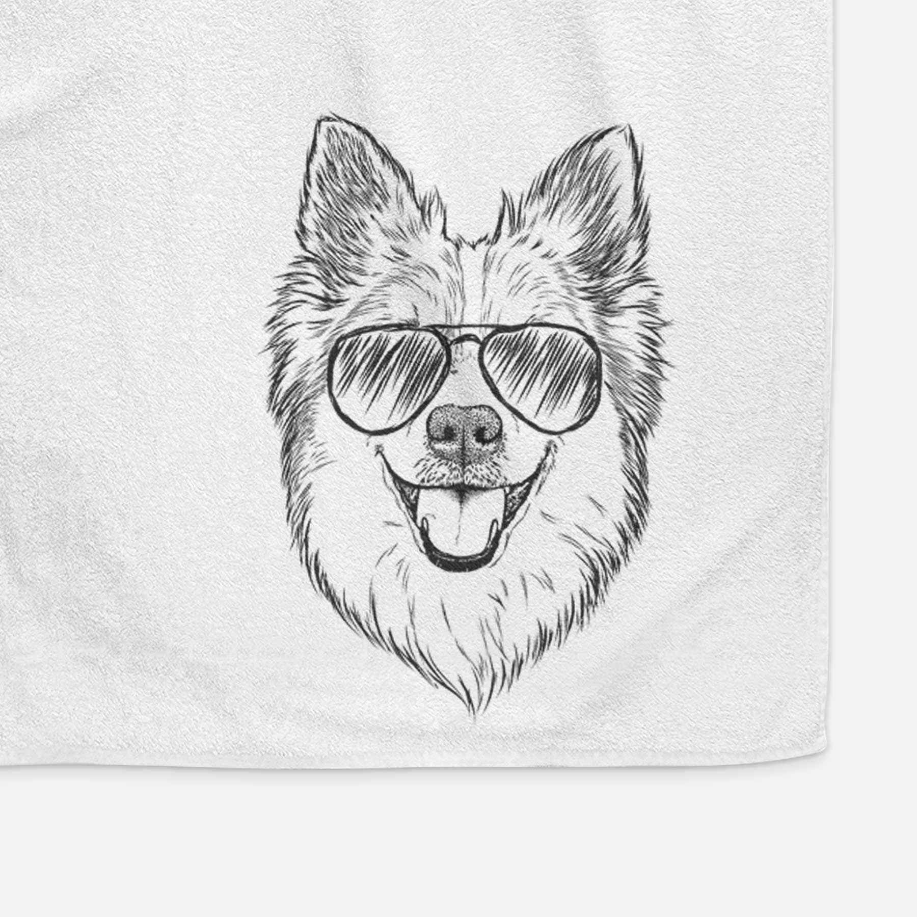 Ari the Icelandic Sheepdog Decorative Hand Towel