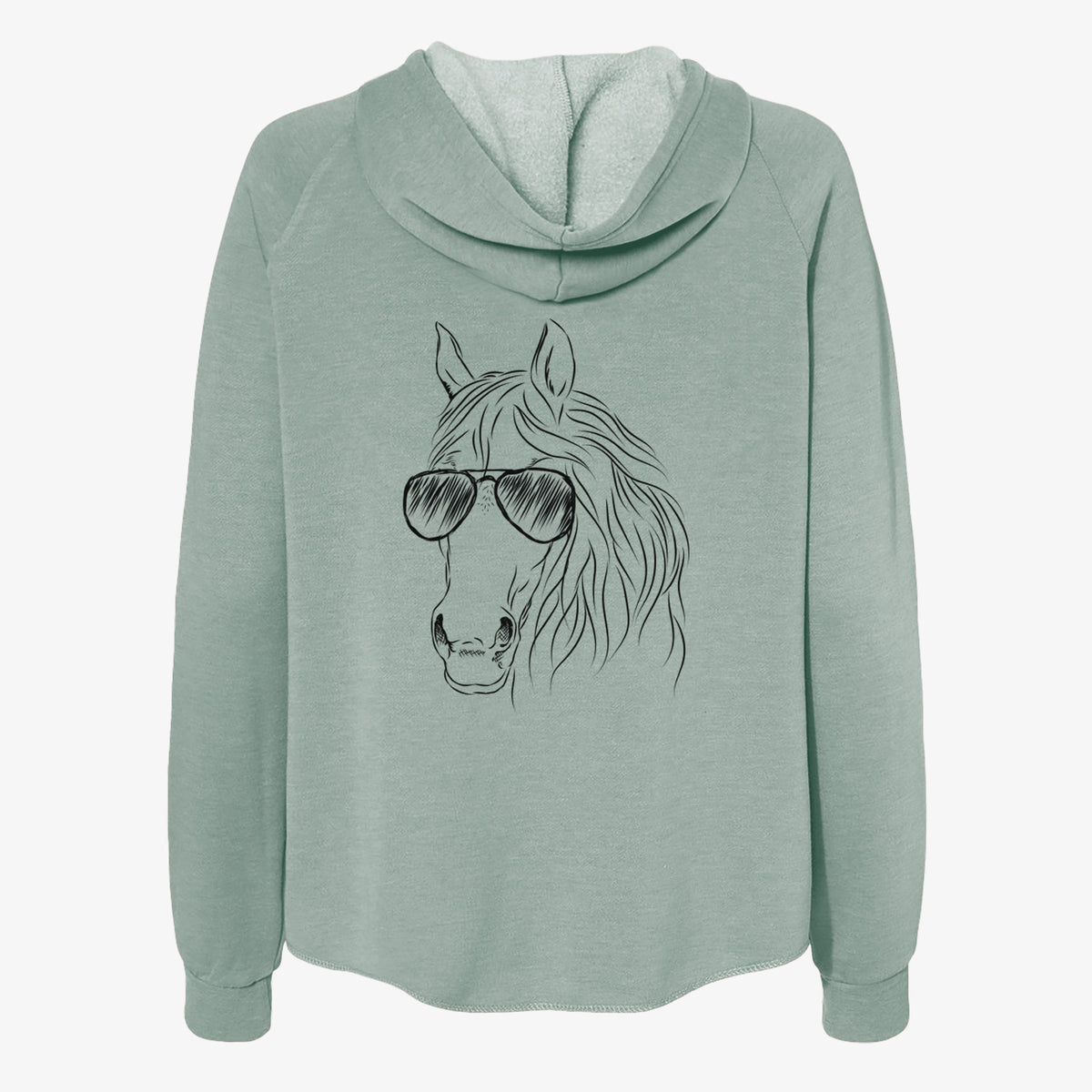 Aria the Horse - Women's Cali Wave Zip-Up Sweatshirt