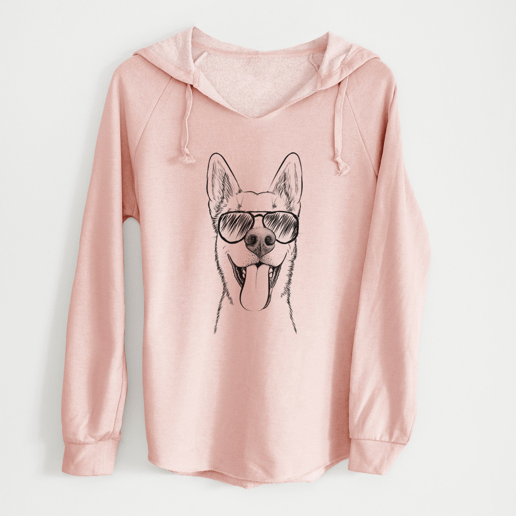 Aviator Arlo the Husky Shepherd Mix - Cali Wave Hooded Sweatshirt