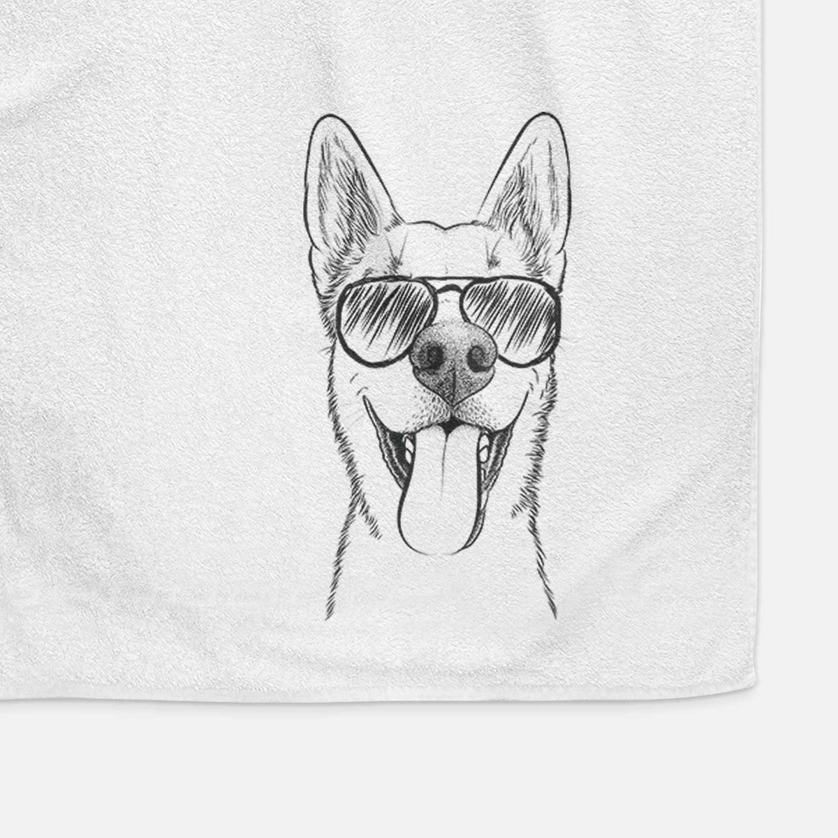 Arlo the Husky Shepherd Mix Decorative Hand Towel