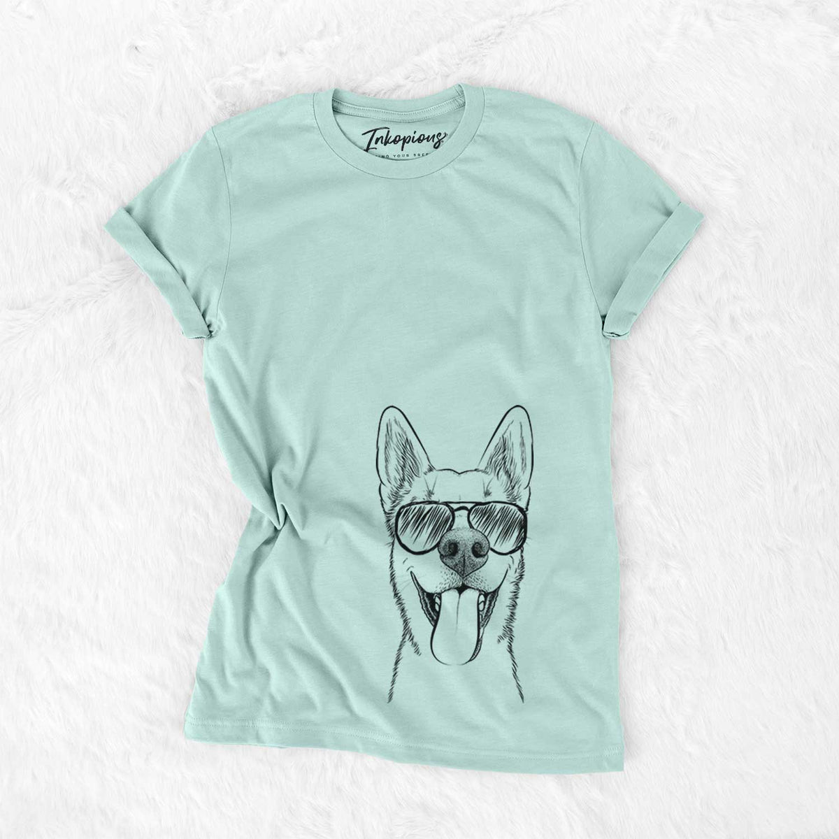 Aviator Arlo the Husky Shepherd Mix - Unisex Crewneck
