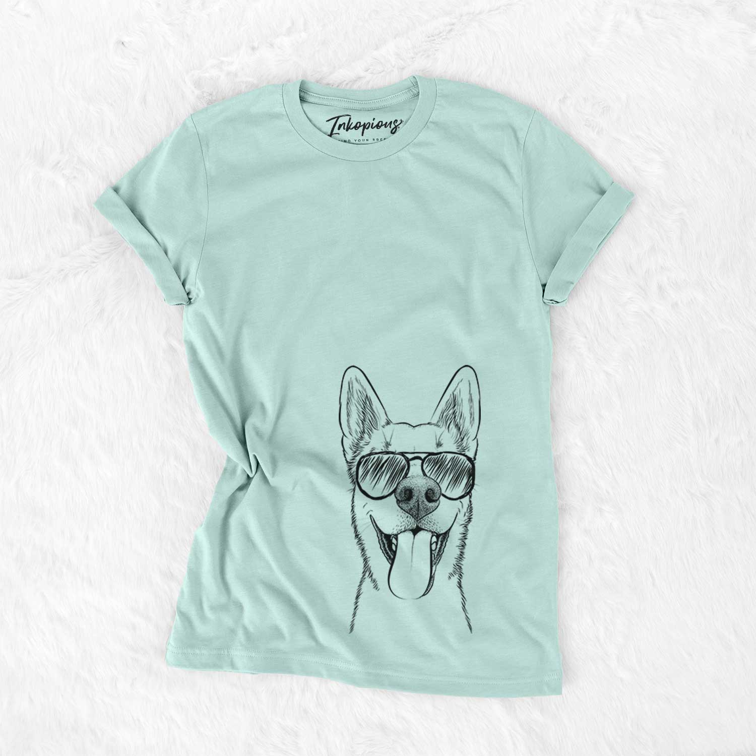 Aviator Arlo the Husky Shepherd Mix - Unisex Crewneck
