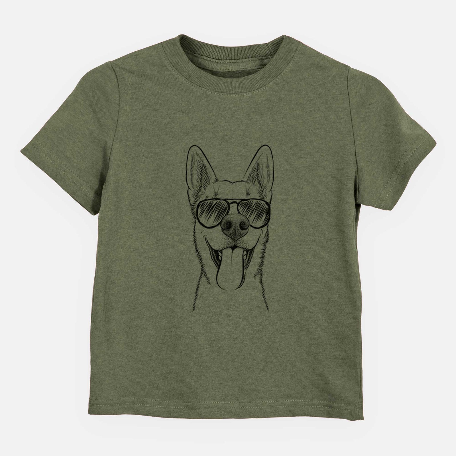 Aviator Arlo the Husky Shepherd Mix - Kids/Youth/Toddler Shirt