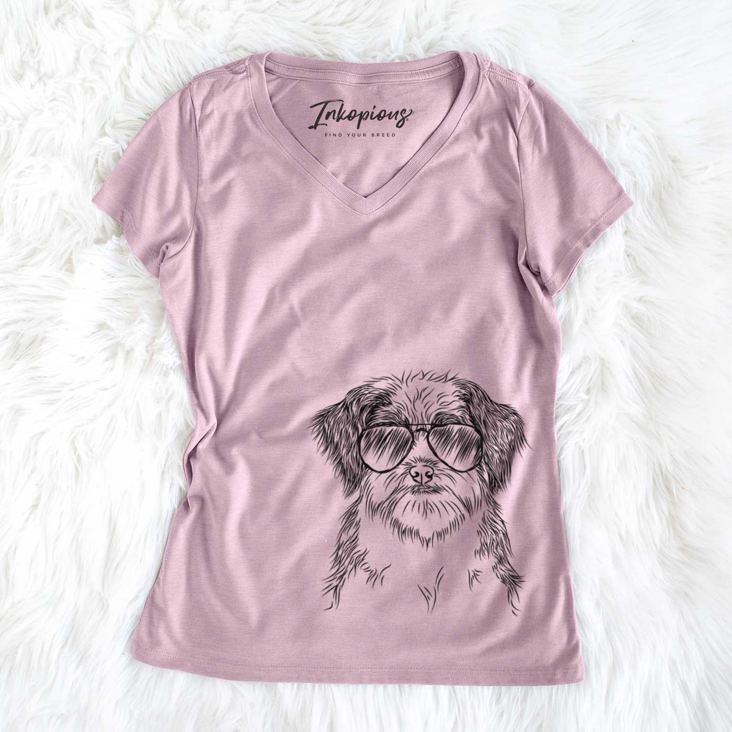 Asa the Havanese - Women's V-neck Shirt