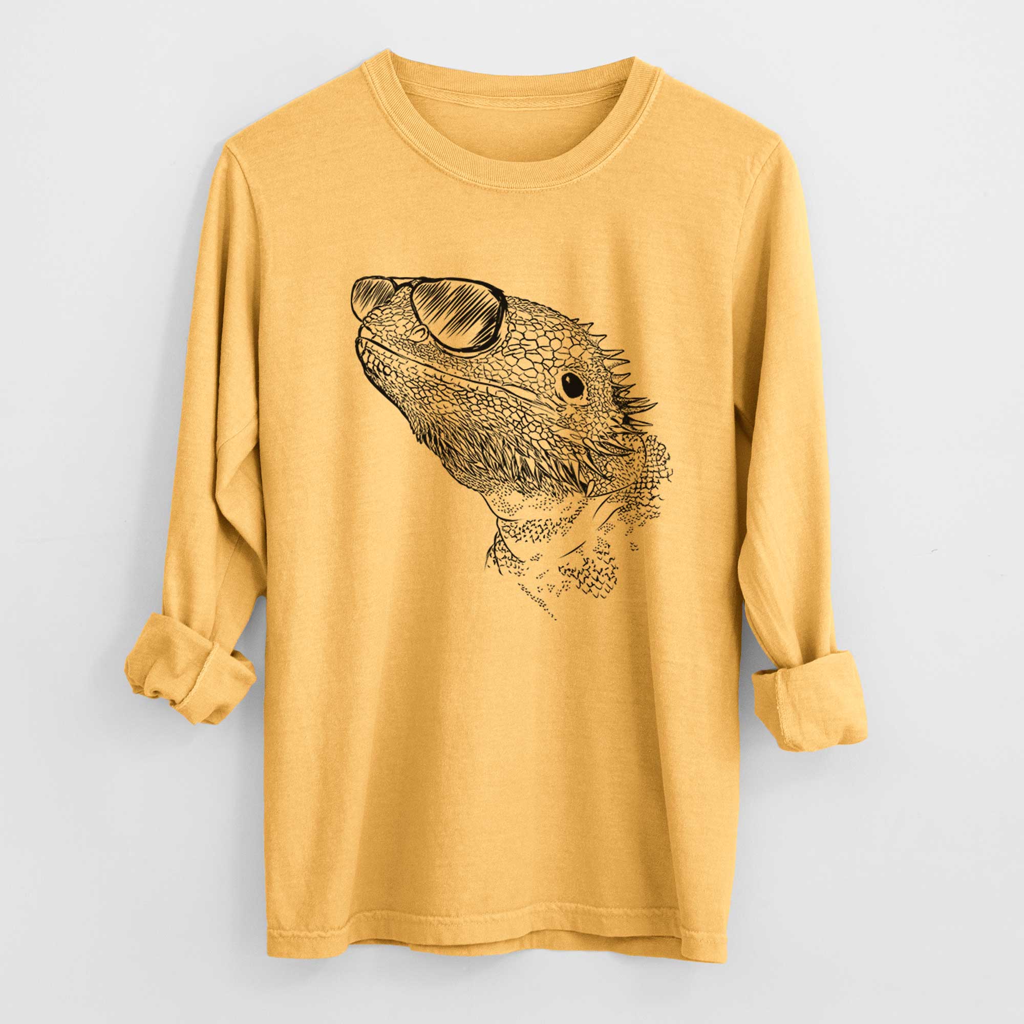 Aviators Ash the Bearded Dragon - Heavyweight 100% Cotton Long Sleeve
