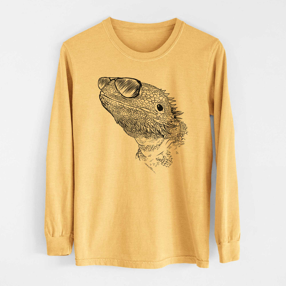 Aviators Ash the Bearded Dragon - Heavyweight 100% Cotton Long Sleeve