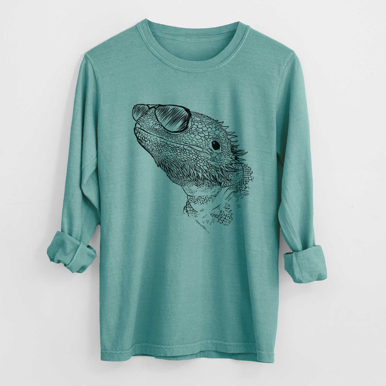 Aviators Ash the Bearded Dragon - Heavyweight 100% Cotton Long Sleeve