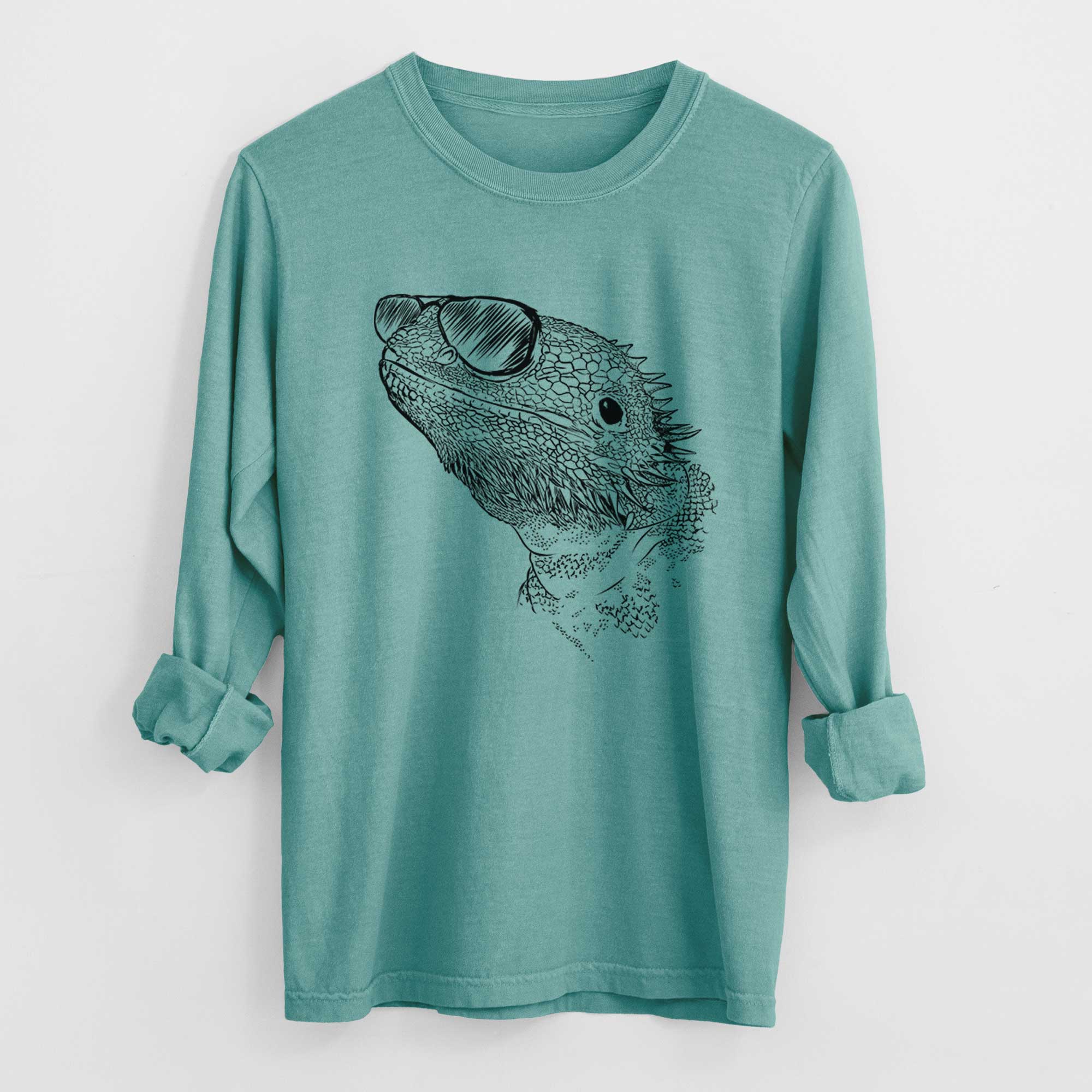 Aviators Ash the Bearded Dragon - Heavyweight 100% Cotton Long Sleeve