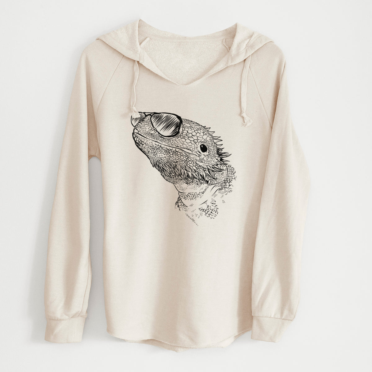 Aviator Ash the Bearded Dragon - Cali Wave Hooded Sweatshirt