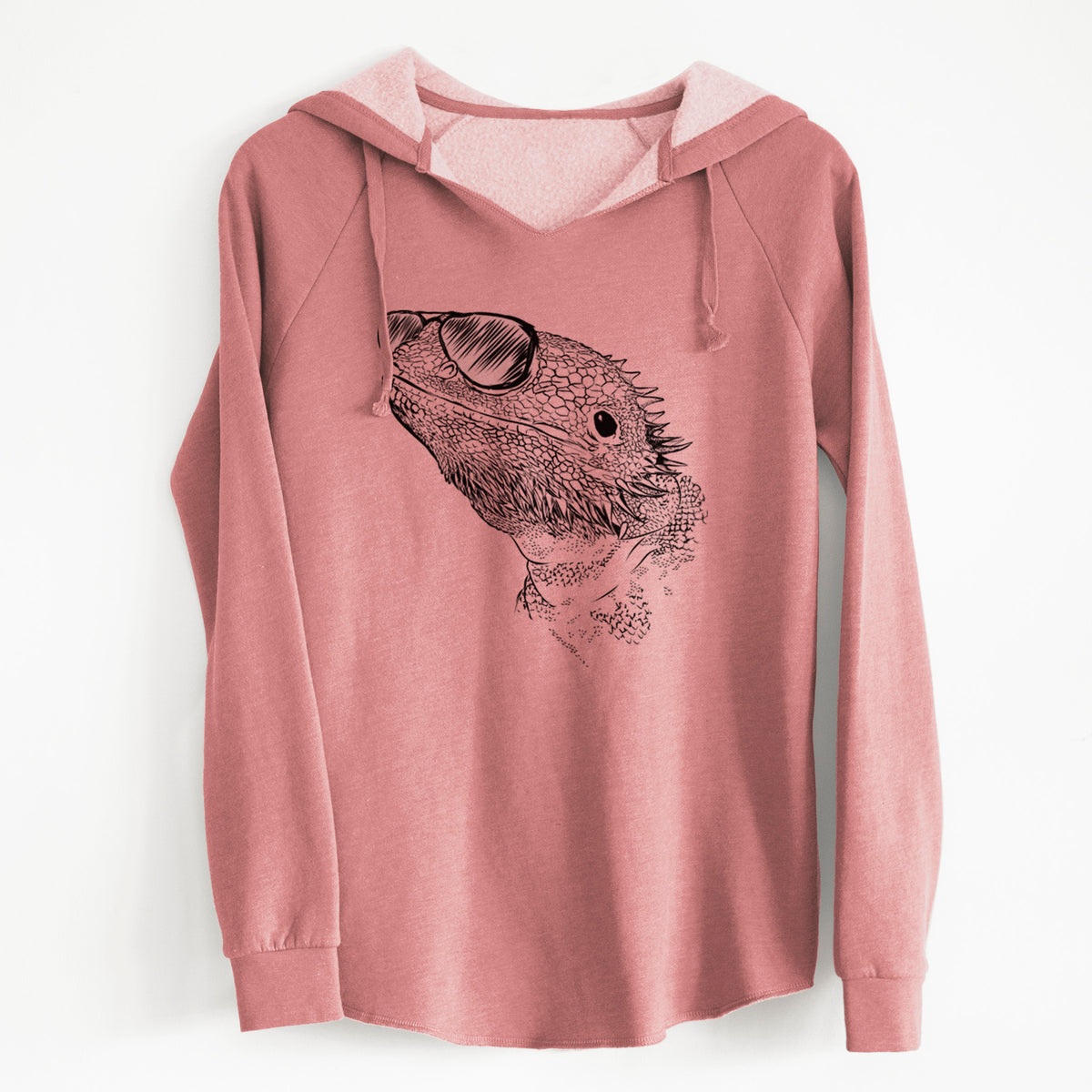 Aviator Ash the Bearded Dragon - Cali Wave Hooded Sweatshirt