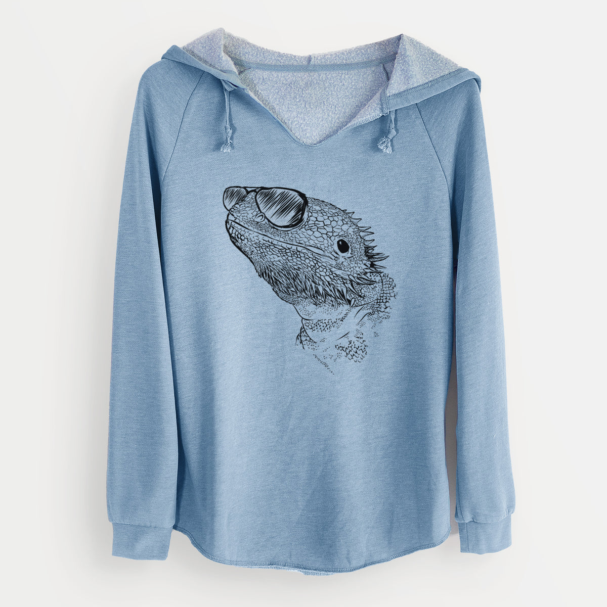Aviator Ash the Bearded Dragon - Cali Wave Hooded Sweatshirt