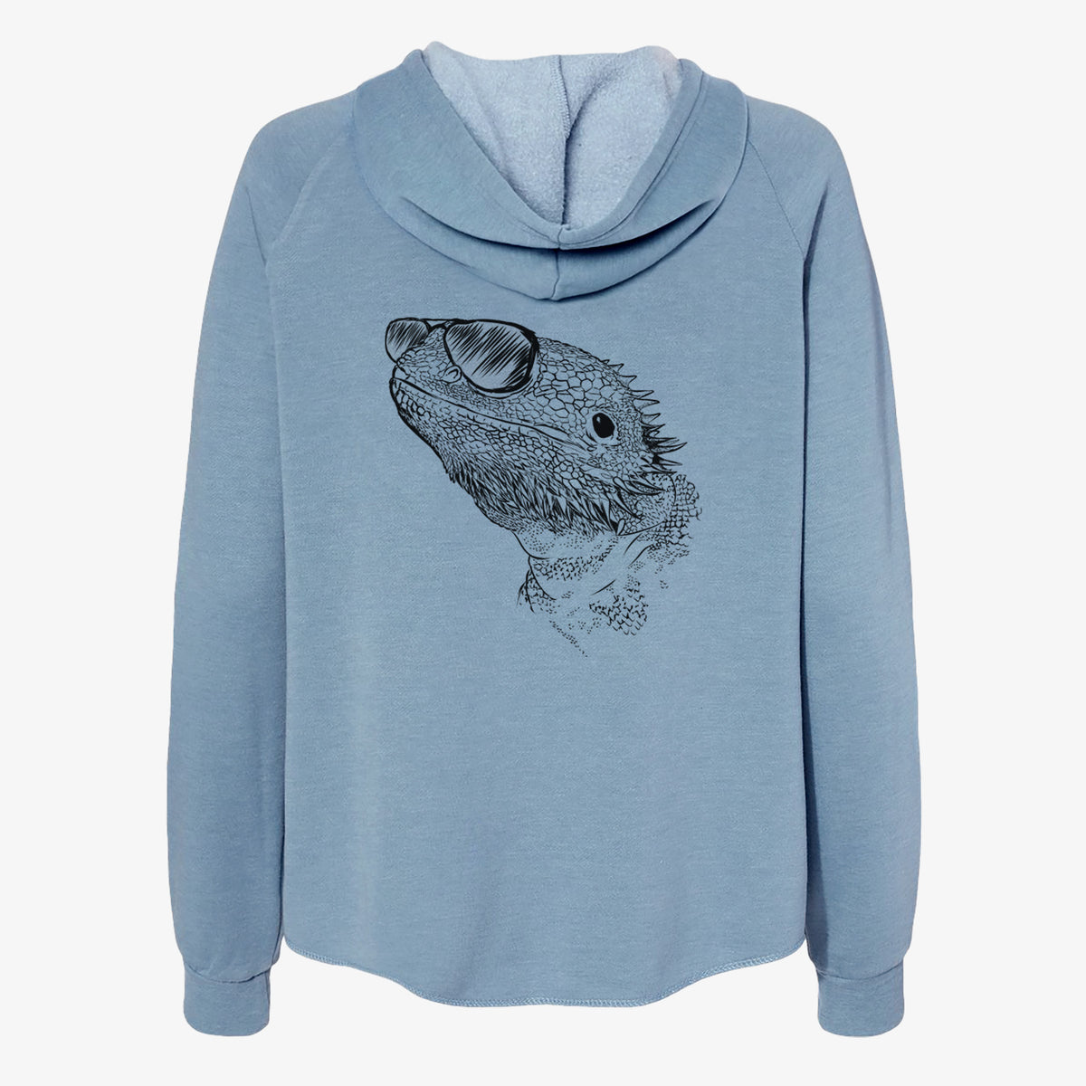 Ash the Bearded Dragon - Women's Cali Wave Zip-Up Sweatshirt