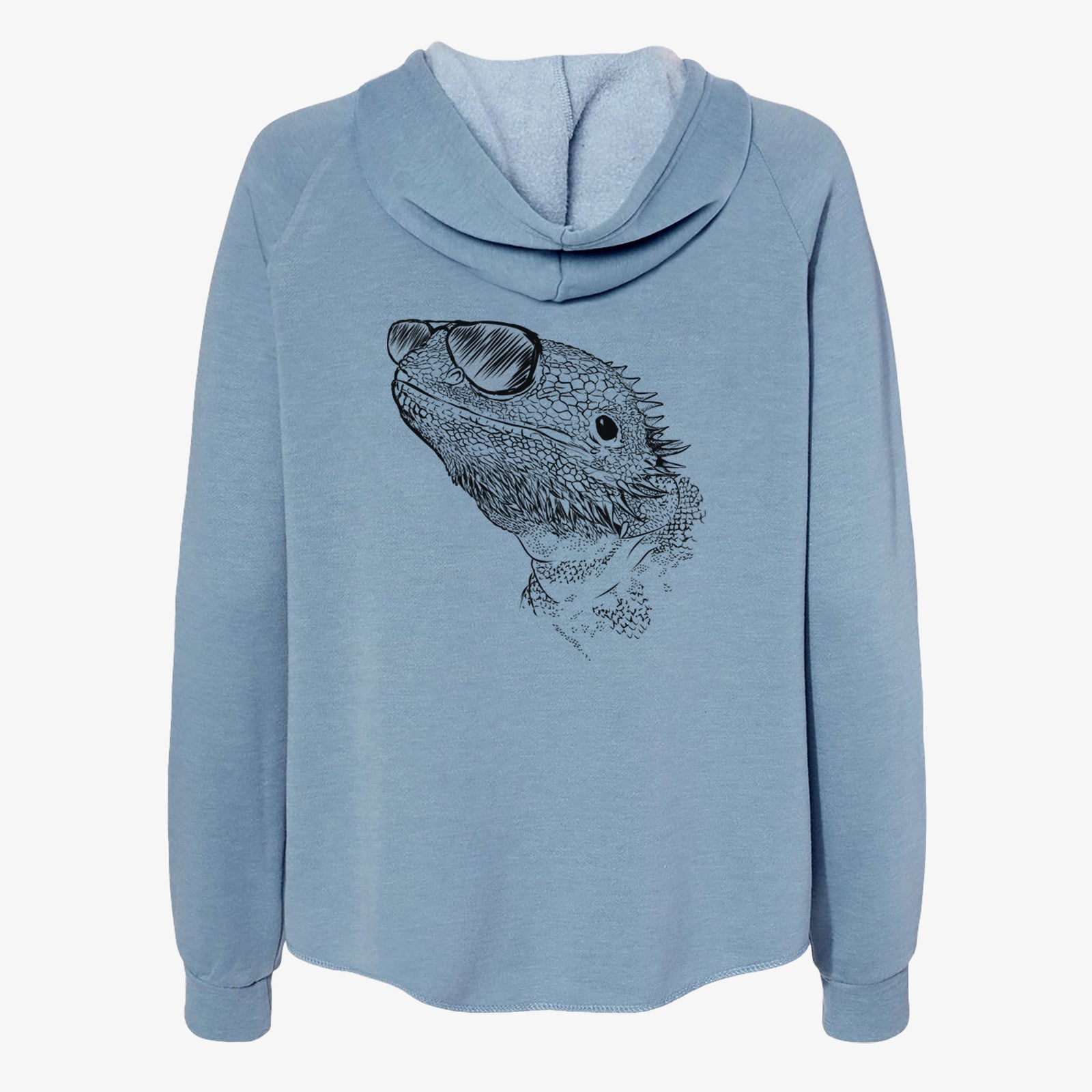 Ash the Bearded Dragon - Women's Cali Wave Zip-Up Sweatshirt