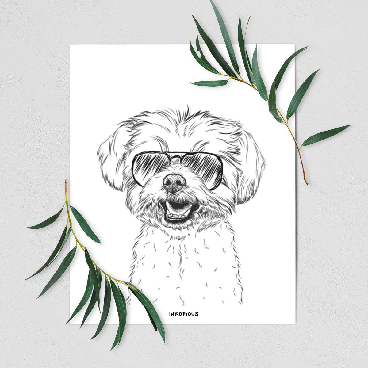 Aspen the Morkie Art Print