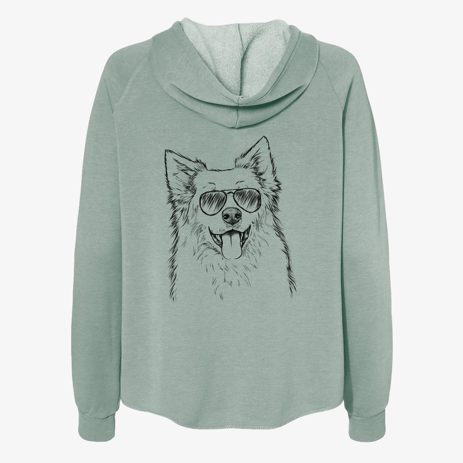 Aspenita the Mixed Breed - Women's Cali Wave Zip-Up Sweatshirt