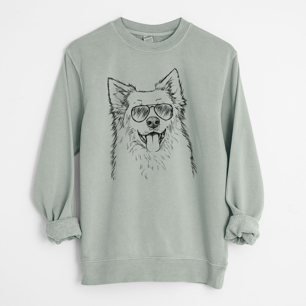 Aviator Aspenita the Mixed Breed - Unisex Pigment Dyed Crew Sweatshirt