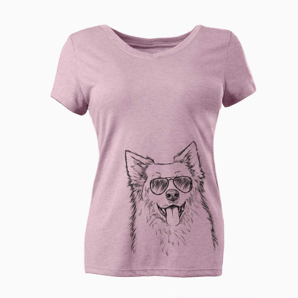 Aviator Aspenita the Mixed Breed - Women's V-neck Shirt