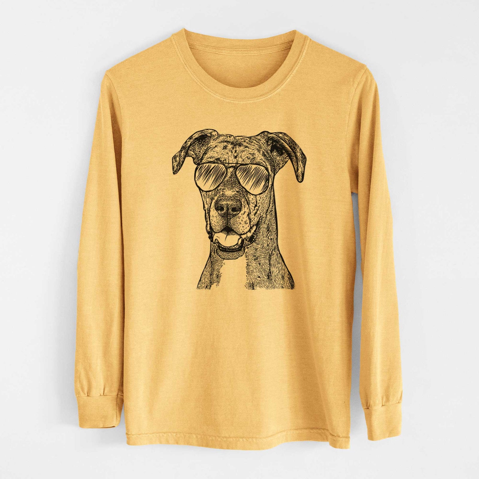 Aviators Athena the Merle Great Dane - Heavyweight 100% Cotton Long Sleeve