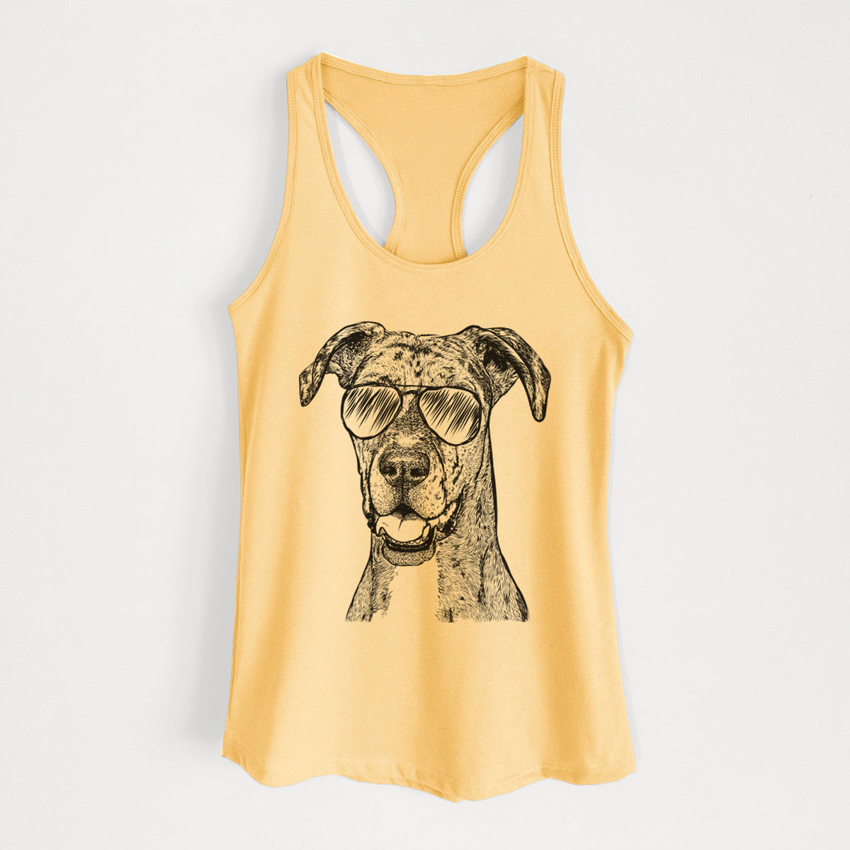 Athena the Merle Great Dane - Women's Racerback Tanktop