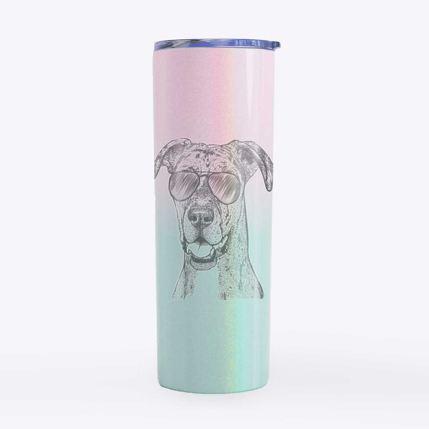 Athena the Merle Great Dane - 20oz Skinny Tumbler