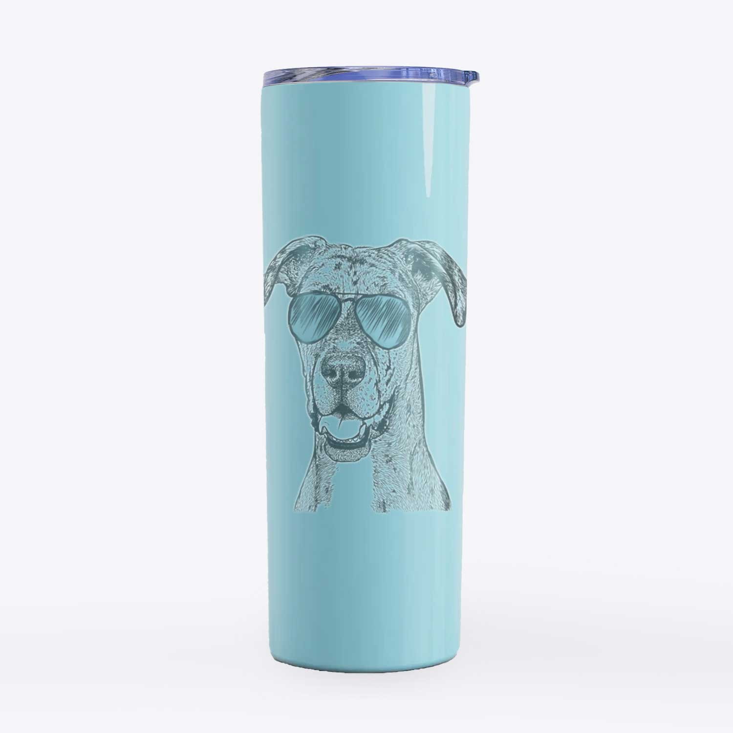 Athena the Merle Great Dane - 20oz Skinny Tumbler