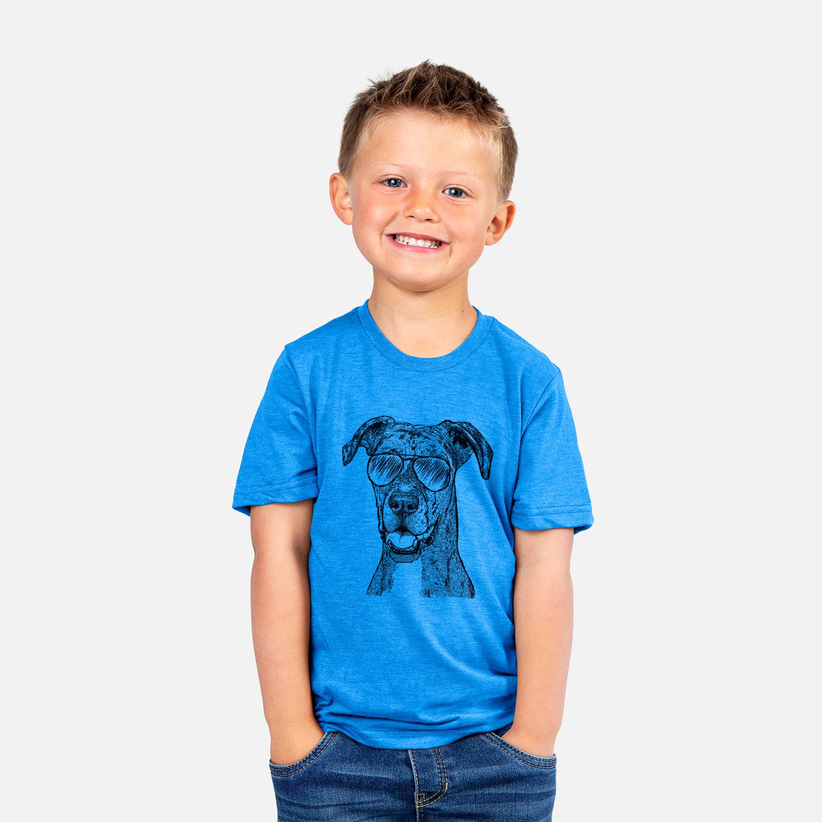 Aviator Athena the Merle Great Dane - Kids/Youth/Toddler Shirt