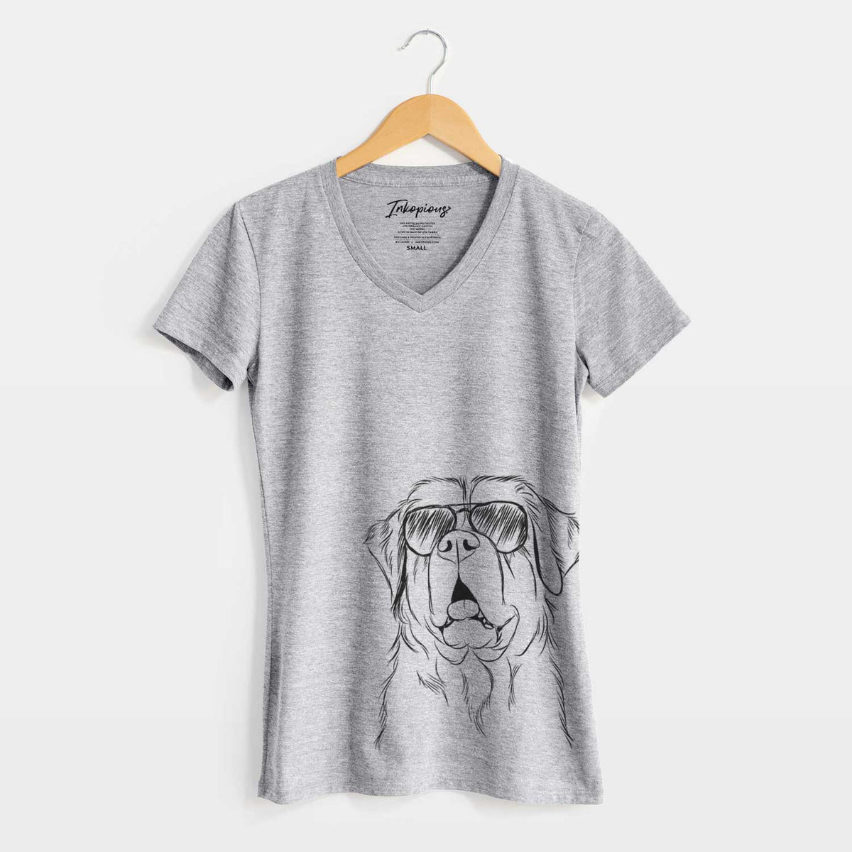 Aviator Atlas the Saint Bernard - Women&#39;s V-neck Shirt