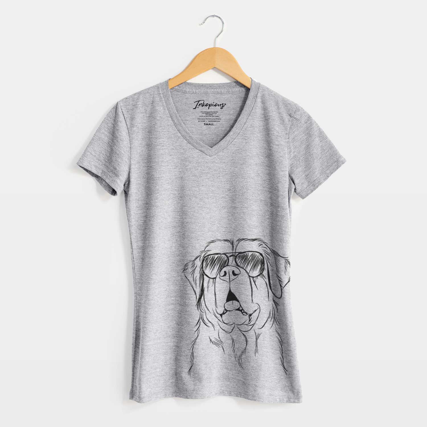 Aviator Atlas the Saint Bernard - Women's V-neck Shirt