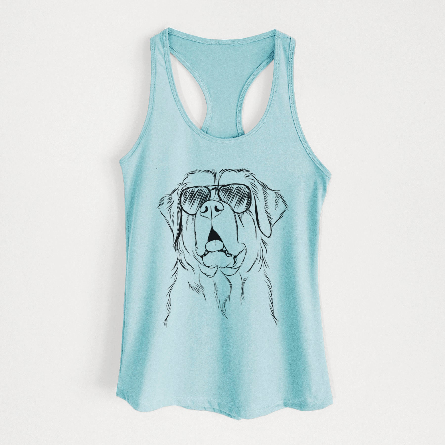 Atlas the Saint Bernard - Women's Racerback Tanktop