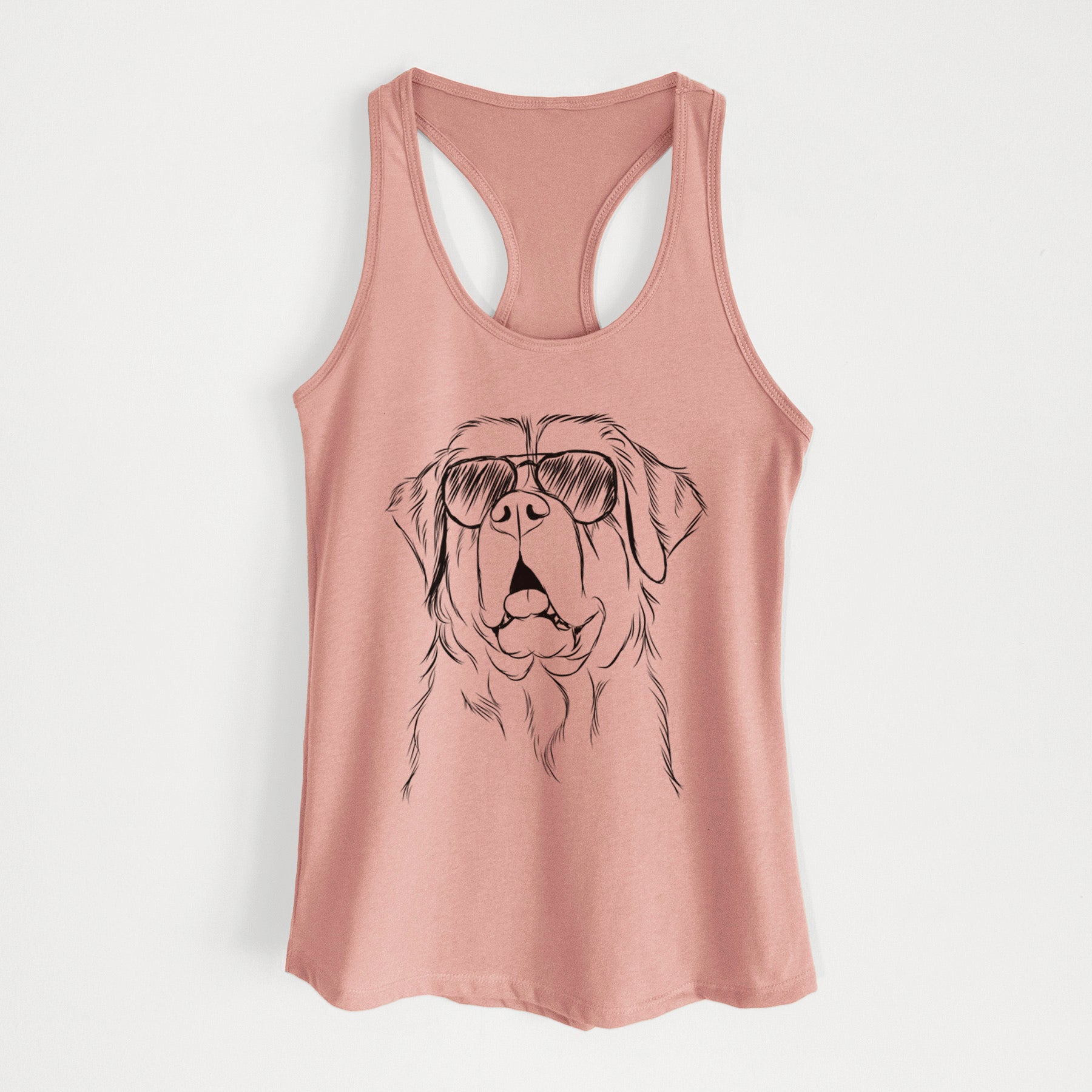 Atlas the Saint Bernard - Women's Racerback Tanktop